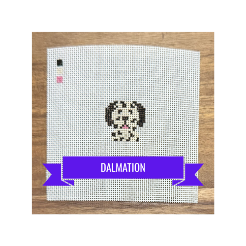Dalmatian Dog | Hand-Painted Needlepoint Canvas | Ready to Stitch Kit