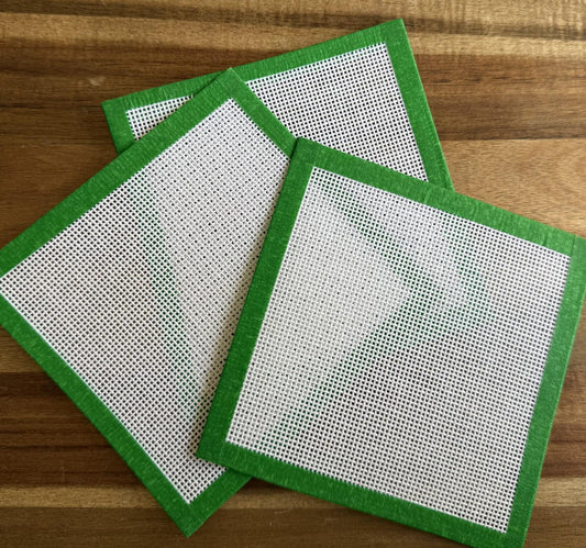 Pre-Cut Needlepoint Canvas – 6×6 Inch | 18 Mesh | Zweigart Deluxe Mono Canvas