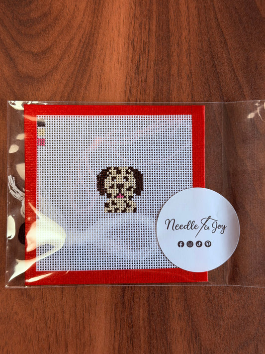 Dalmatian Dog | Hand-Painted Needlepoint Canvas | Ready to Stitch Kit