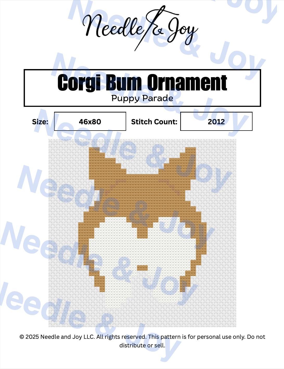 Yorkshire Terrier Key Fob Needlepoint Pattern – Puppy Parade Collection