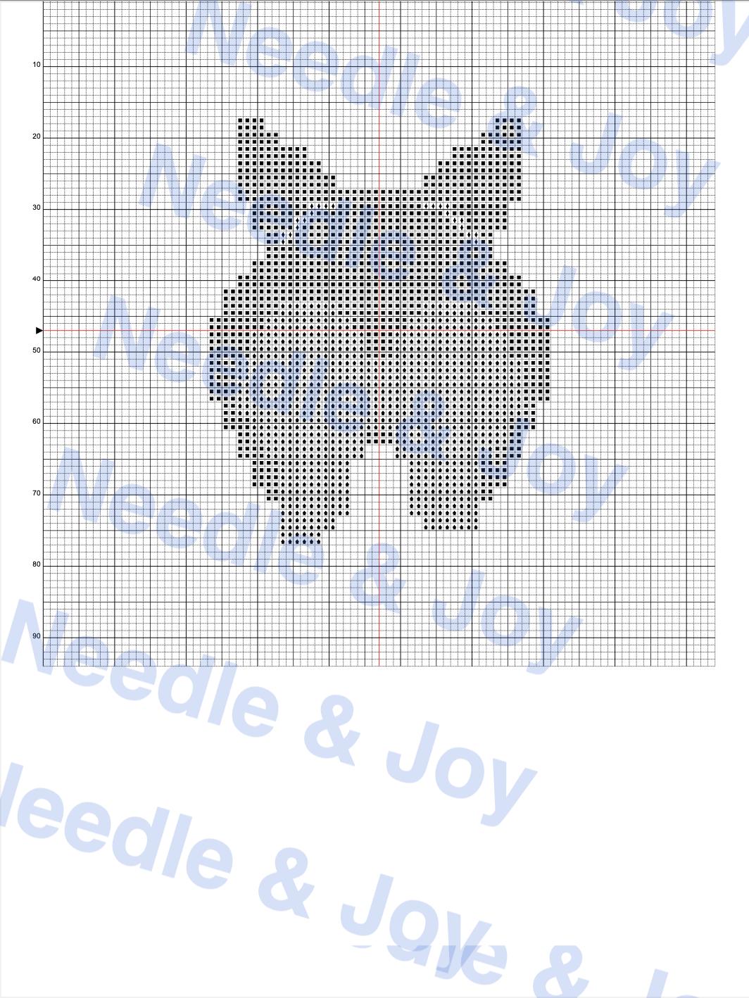 Yorkshire Terrier Key Fob Needlepoint Pattern – Puppy Parade Collection